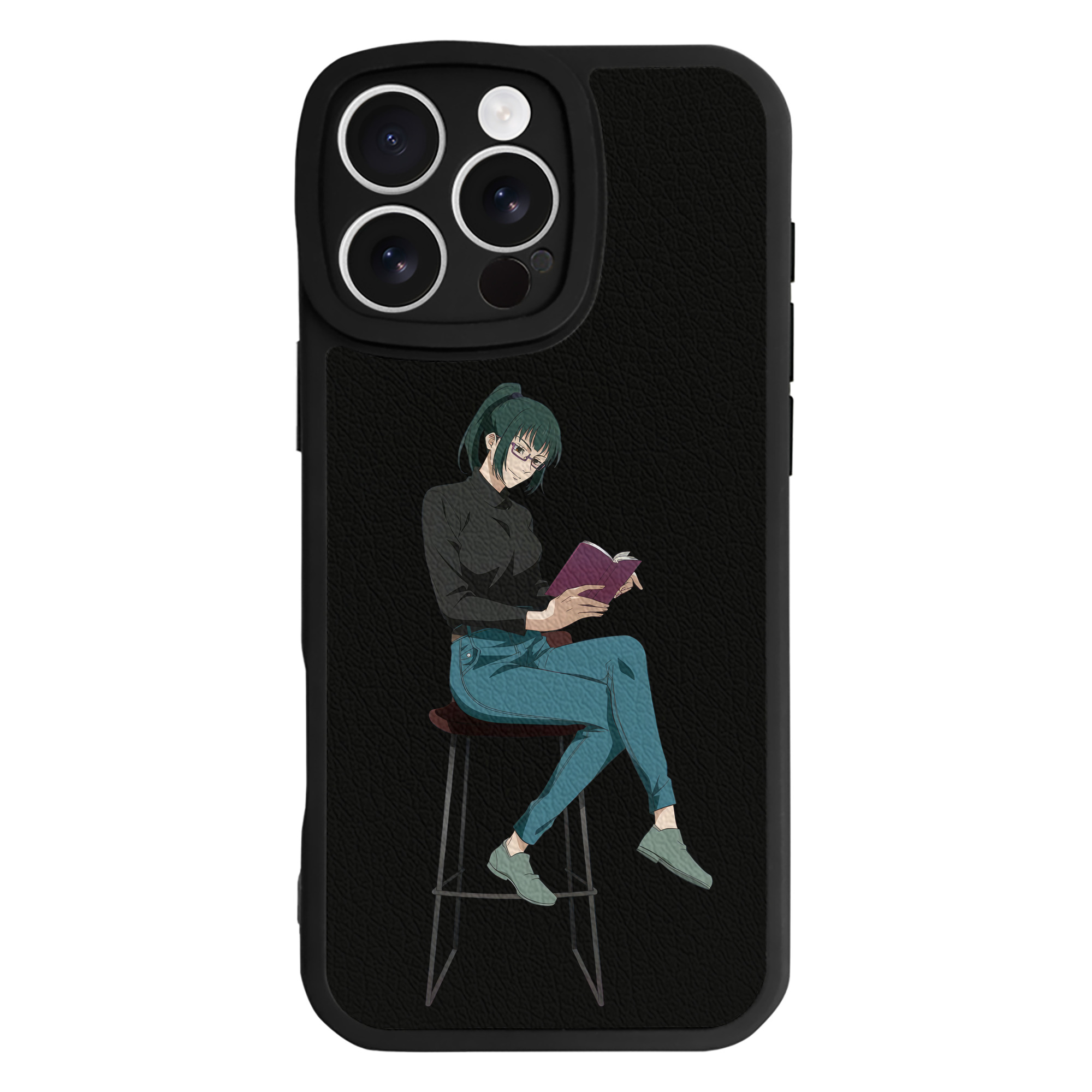 （画像用） 呪術廻戦 Jujutsu Kaisen 【iPhone 16シリーズ対応】シリコンスマホケース（レザー調） 材質：シリコン